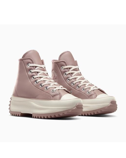 Converse Brown Run Star Hike Platform Trainers