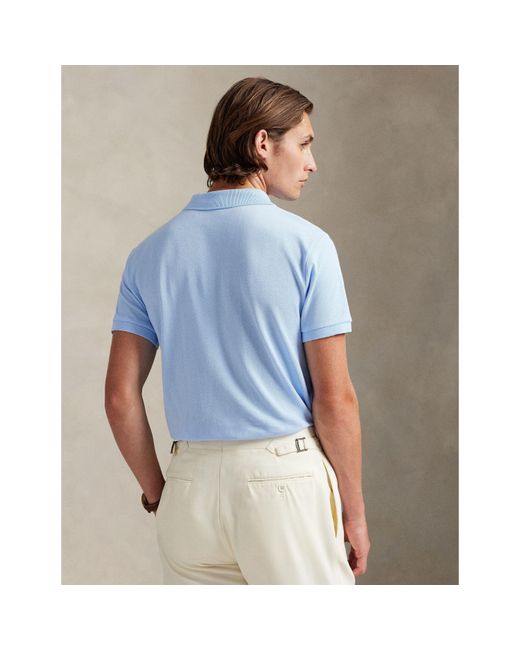 Polo Ralph Lauren Blue Custom Short Sleeve Polo Shirt for men