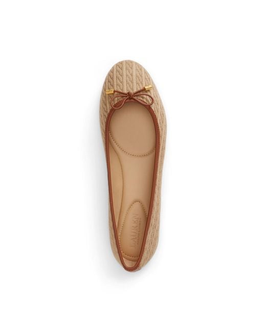 Ralph Lauren Brown Jayna Ballet Pumps