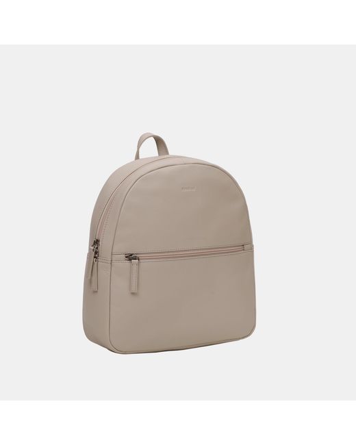 Firetrap Gray Leather Zip Backpack