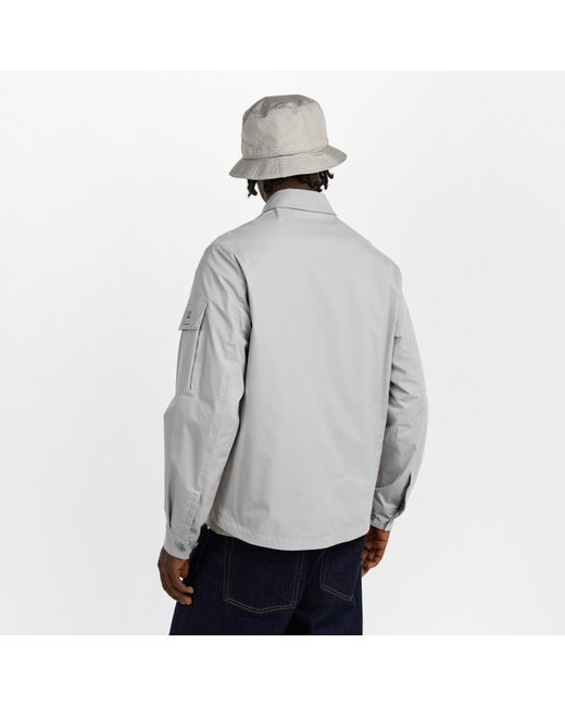 CP COMPANY METROPOLIS Gray Microtek Overshirt for men