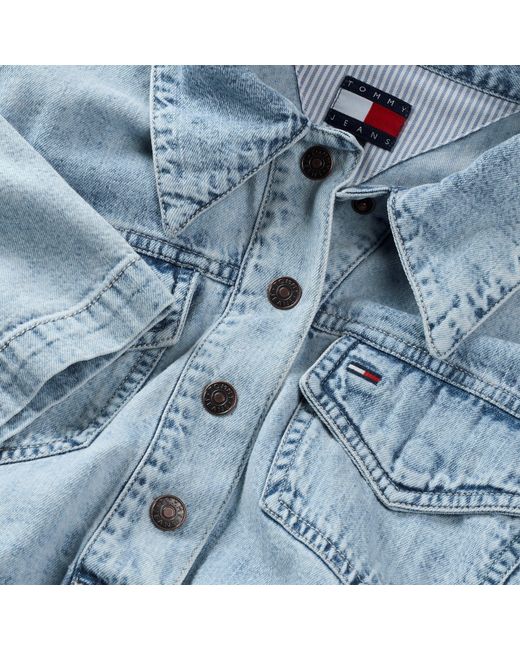 Tommy Hilfiger Blue Tj Denim A-Line Dress