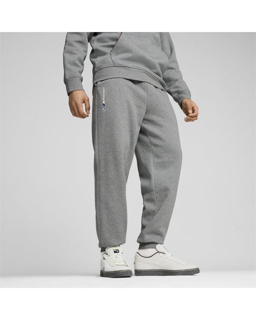 PUMA Gray Bmw Mms Ess+ Pants Fleece Jogger for men