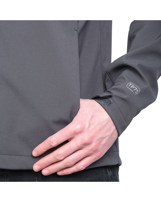 Trespass Gray Nider Softshell Tailored Fit Softshell Jacket for men