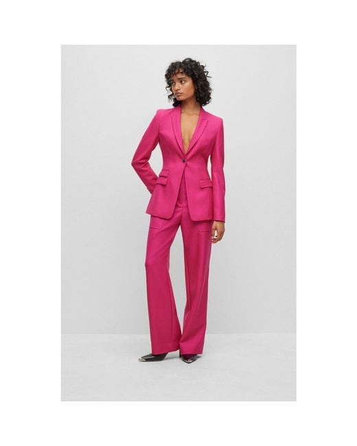 Boss Pink Juicylara2 Suit Jacket