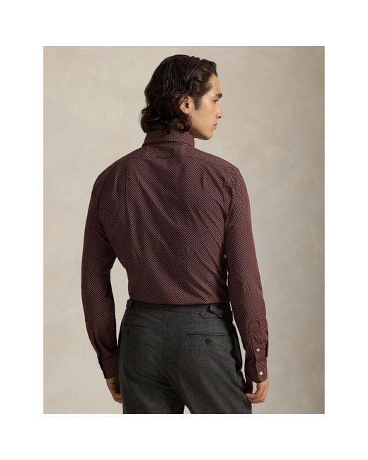 Polo Ralph Lauren Purple Long-Sleeve Plain Shirt for men