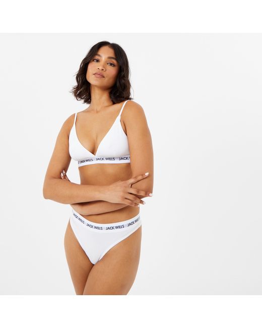 Jack Wills Brown Jack Biddstone Multipack Bralette 2 Pack