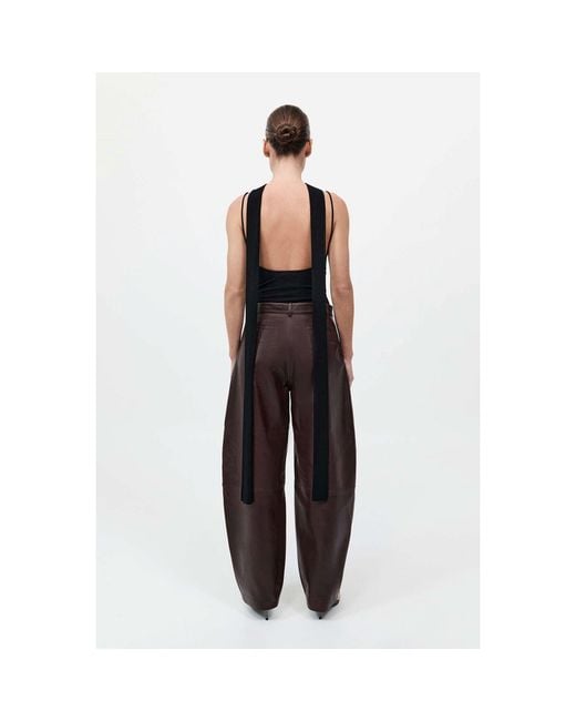 St. Agni Black Scarf Detailed Knitted Top