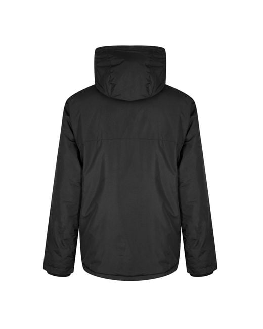 Slazenger 1881 Black Weather Water Resistant Detachable Hood Puffer Jacket for men