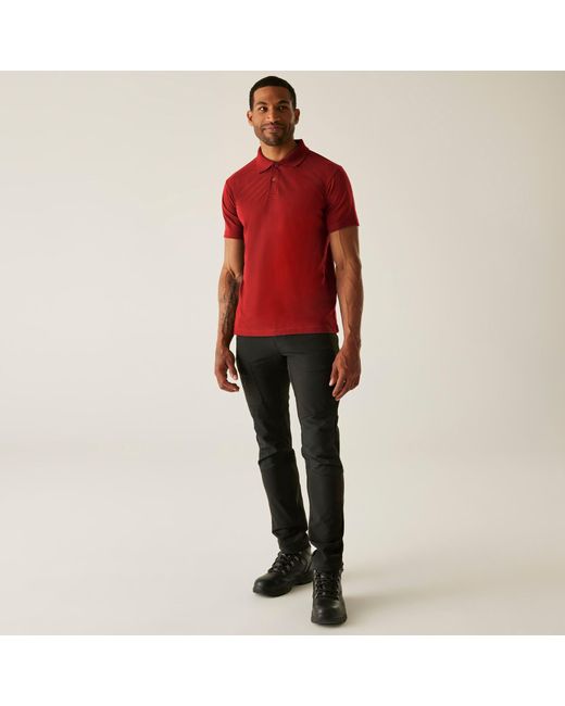 Regatta Red Pro 50/50 Pique Polo for men