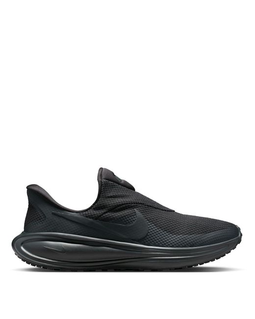 Nike Black Revolution 8 Easyon Running Shoe for men