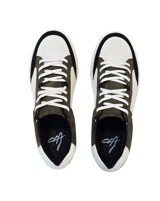 Loyalti Black Braid Low-Top Trainers for men