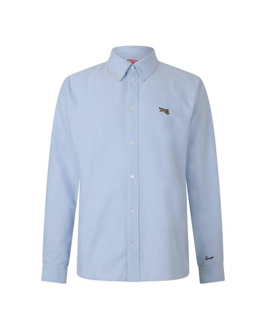 KENZO Blue Knzo J Tiger Lsshirt Sn64 for men