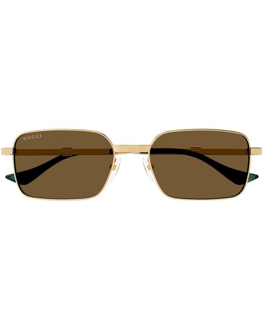 Gucci Metallic Gg1495S Rectangle Sunglasses for men