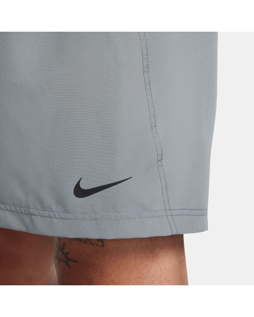 Nike Gray Dri-Fit Form 7 Unlined Versatile Shorts for men