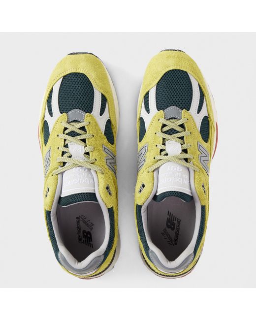 New Balance Green Nb 991V2 for men