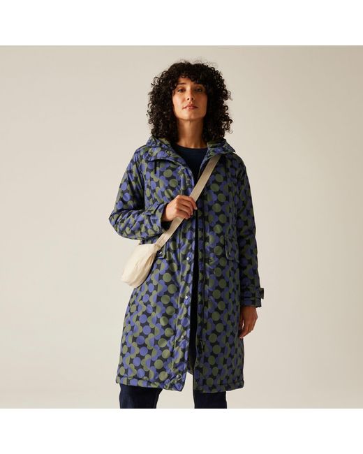 Regatta Blue Orla Long Length Waterproof Insulated Jacket