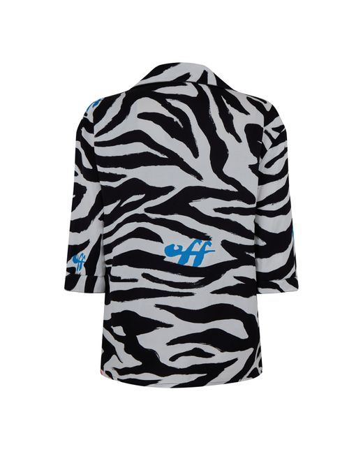 Off-White c/o Virgil Abloh Black Zebra Pyjama Shirt