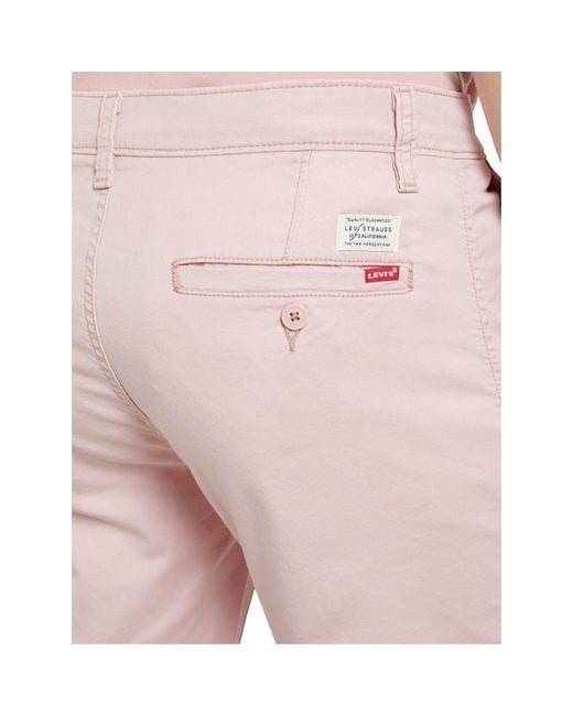 Levi's Pink Steam Tailored Fit Chino Shorts for men
