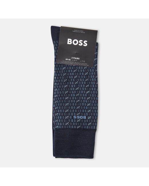 Boss Blue 2 Pack Socks for men