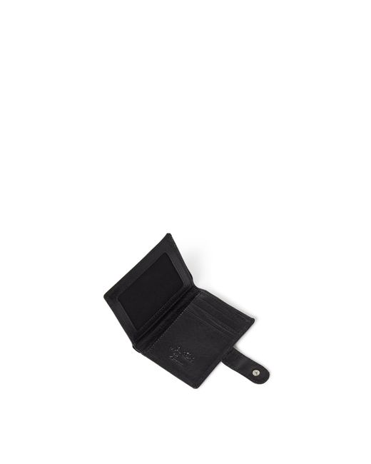 Osprey Black Popper Leather Embossed Billfold Wallet for men
