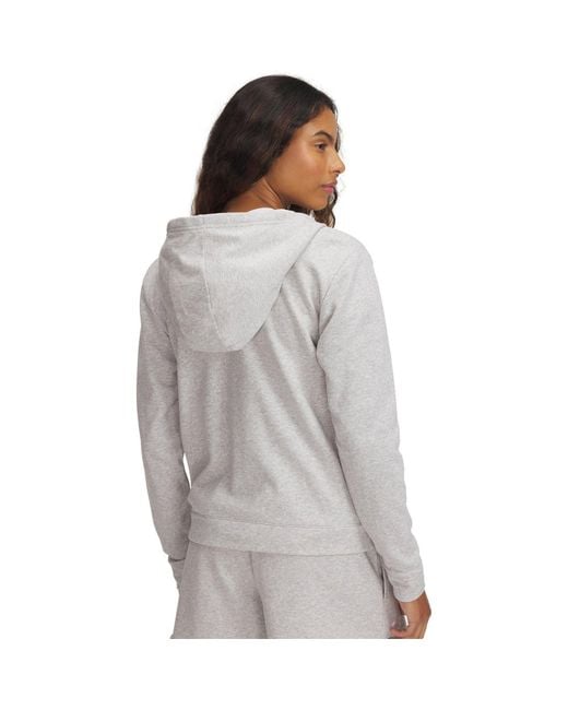 Under Armour Gray Rival Terry Full Zip Hoodie