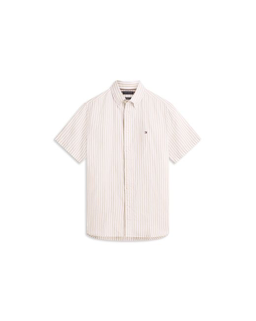 Tommy Hilfiger Pink Patterned Short Sleeve Shirt for men