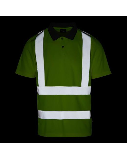 Regatta Yellow Hi-Vis Pro Contract Polo for men