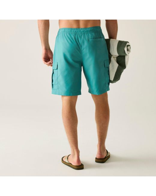 Regatta Green Blanmont Quick-Drying Swim Shorts for men