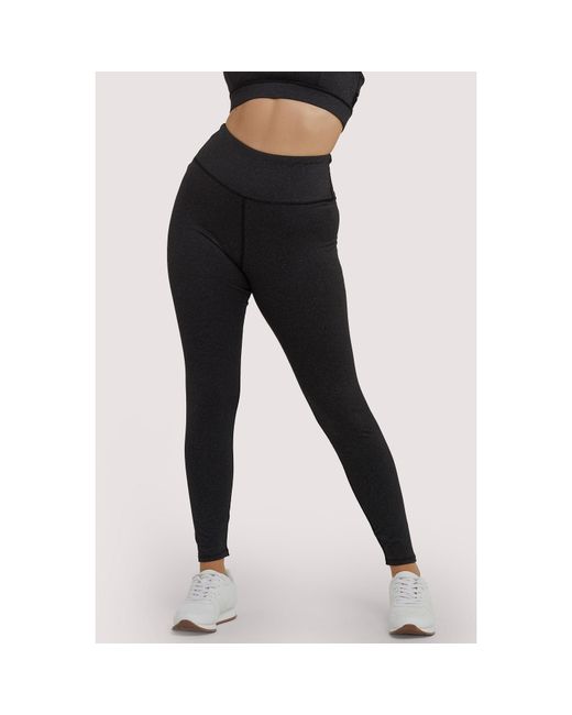 Wolf & Whistle Black Marl Long Leggings
