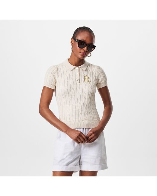 Ralph Lauren Natural Knitted Top