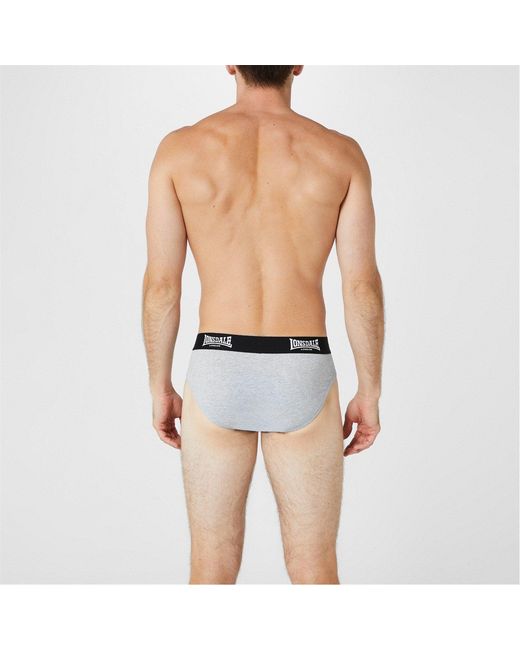 Lonsdale Gray 2Pk Brief for men