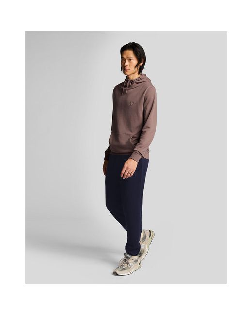 Lyle & Scott Blue Closed Hem Fleece Joggers for men