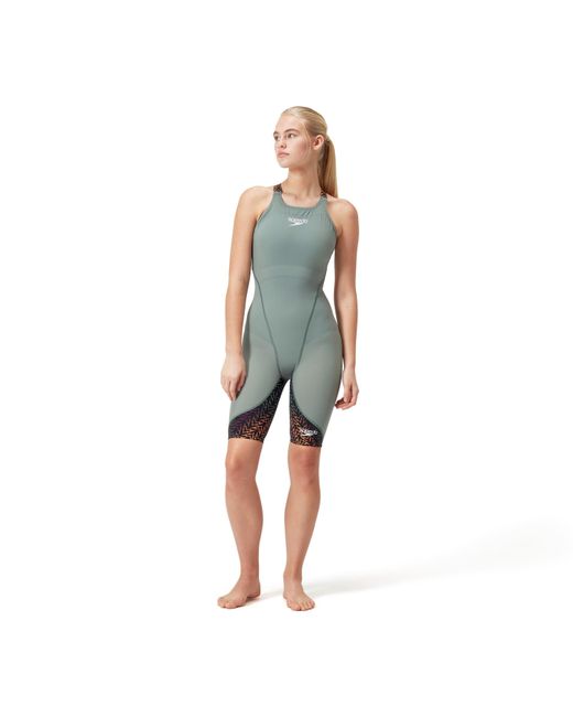 Speedo Green Fastskin Lzr Ignite Boyleg Swimsuit