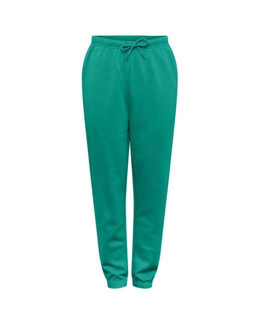 Pieces Green Heavyweight Closed Hem Fleece Joggers