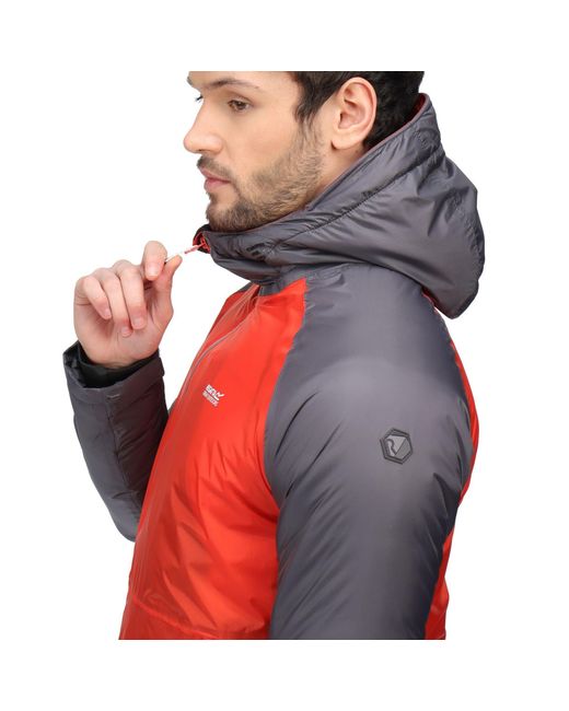 Regatta Red Radnor Waterproof Breathable Recycled Insulation Lightweight Jacket for men