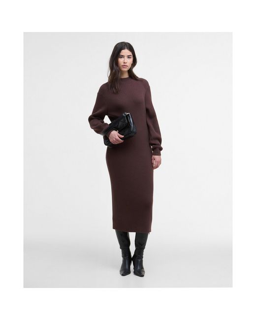 Barbour Brown B.Intense Kaia Knitted Jumper Dress