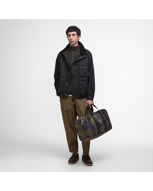 Barbour Black Torridon Tartan Holdall for men