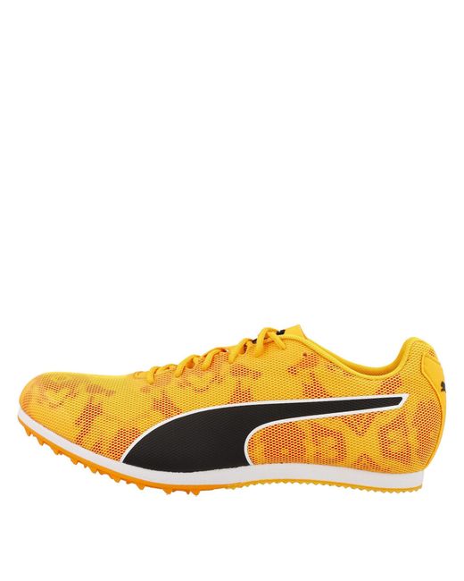 PUMA Yellow Evospeed Star 8 Track Running Spikes for men