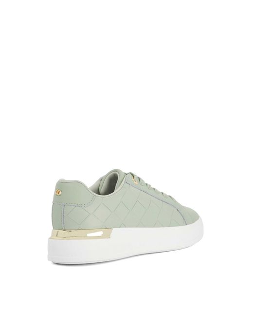Dune Green Eave Low-Top Trainers