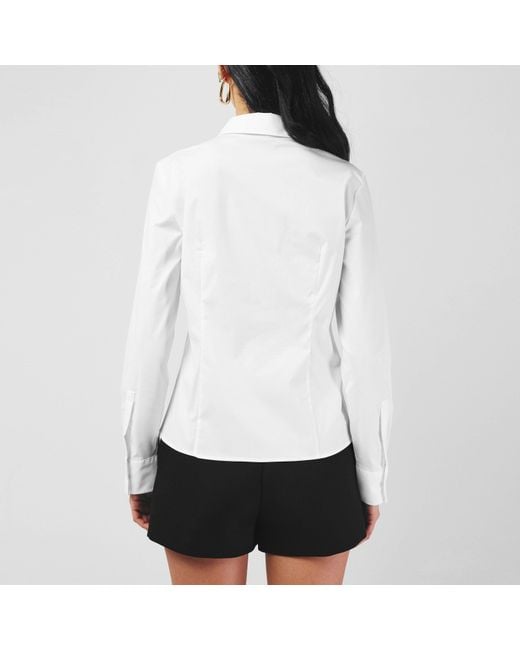 Boss White Bierdie Tailored Fit Shirt