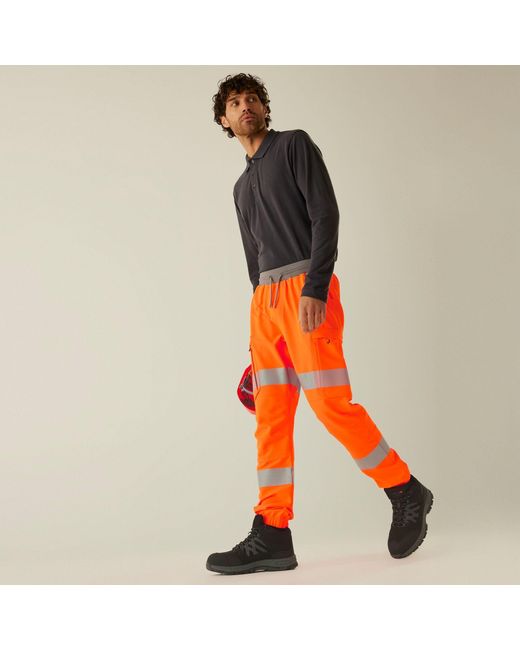 Regatta Orange Hi-Vis Prolite Stretch Jogger for men