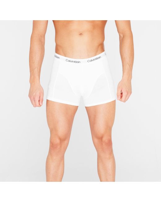 Calvin Klein White 2 Pack Trunks for men