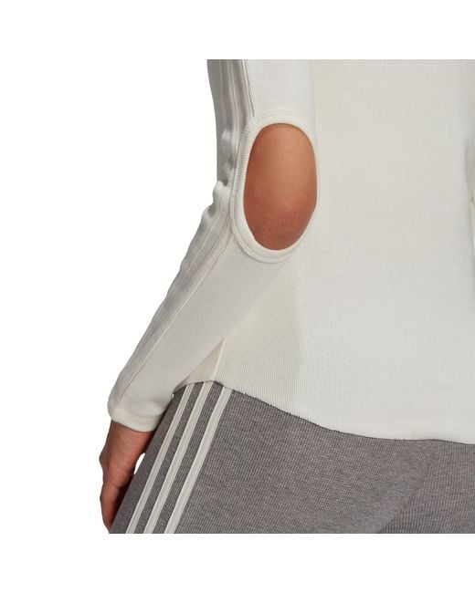 Adidas Originals Gray Waffle Long-Sleeve T-Shirt
