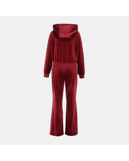 Miso Red Velour Tracksuit