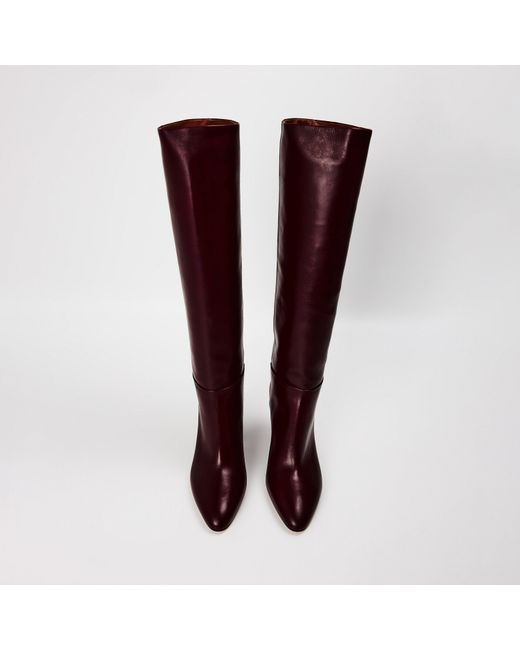 Paris Texas Red Italian Made Knee High Boots
