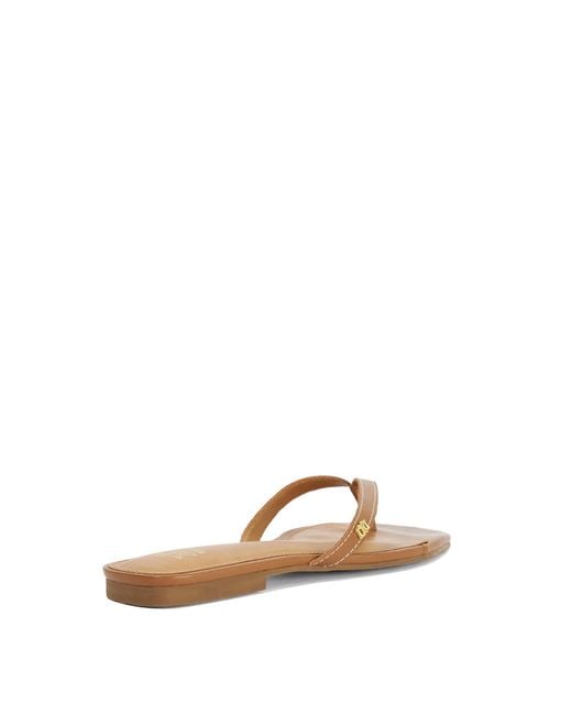Dune Brown Lasslie Flip Flops