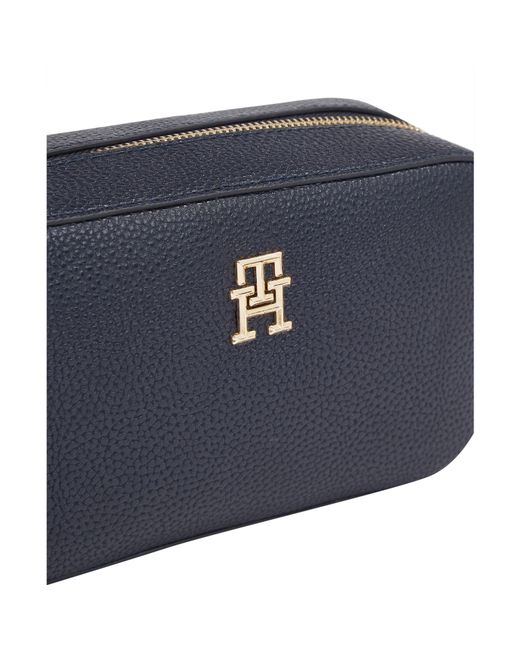 Tommy Hilfiger Blue Th Emblem Camera Bag