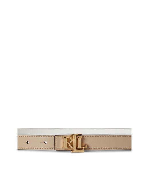 Ralph Lauren White Reversible Leather Belt