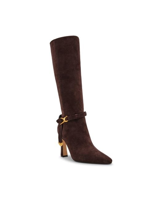 Steve Madden Brown Sirrens Suede Knee-High Boots